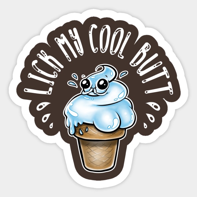 Cool butt Sticker by Licunatt